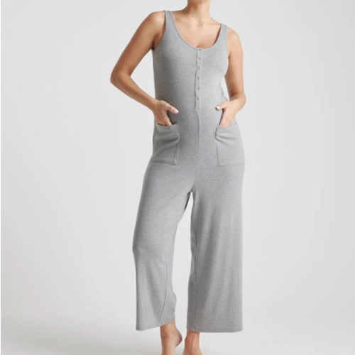 Tencel Rib Maternity & Nursing Jumpsuit
