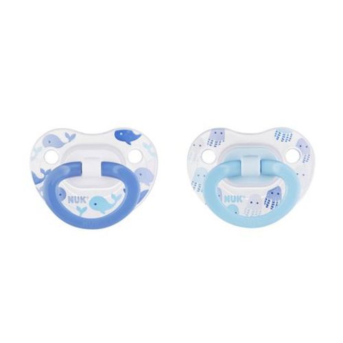 NUK Orthodontic Pacifiers, 0-6 Months, 2-Pack