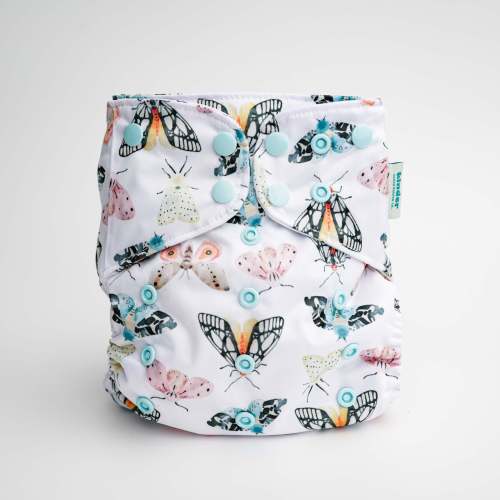 Animals and Insects: Essentials Pocket Cloth Diaper with Athletic Wicking Jersey, Grows with your Baby