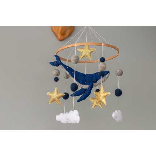 Ocean mobile Crib mobile with celestial whale for nursery Baby Shower gift Baby mobile neutral gender
