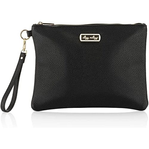 Itzy Ritzy Boss Changing Clutch, Vegan Leather On-The-Go Changing Station, Changing Pad & Detachable Wrist Strap