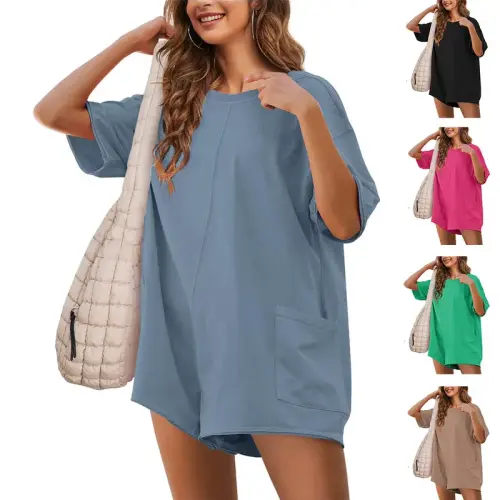 Tanming Womens Rompers Reversible Casual Oversized Athletic Jumpsuits - TikTok Shop