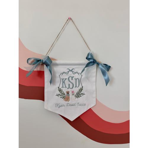 Baby Banner with Pets, Birth Announcement Banner, Custom Baby Banner, Baby Boy or Baby Girl Announcement, Nursery Decoration
