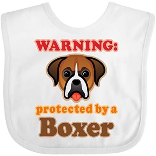 inktastic Protected By a Boxer Dog Baby Bib