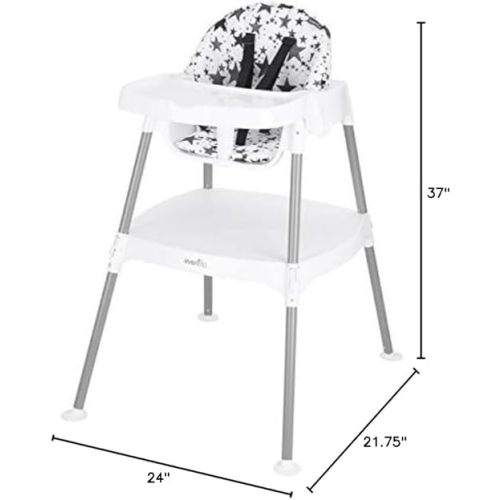 Evenflo 4-in-1 Eat & Grow Convertible High Chair,Polyester