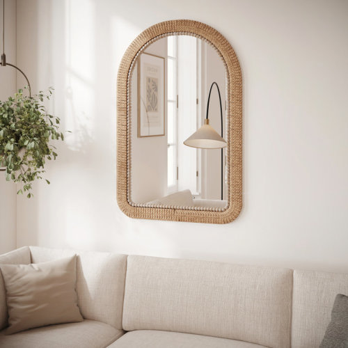 Beachcrest Home™ Kohlmeier Rattan Boho Wall Mirror & Reviews | Wayfair