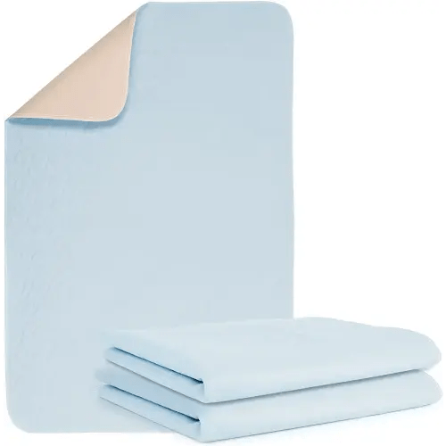 2 Packs Reusable Incontinence Bed Pad, 34X52 Inch Washable Pee Pads, Waterproof Bed Pad & Pet Pad, Perfect for Kids, Adults, The Elderly and Pets