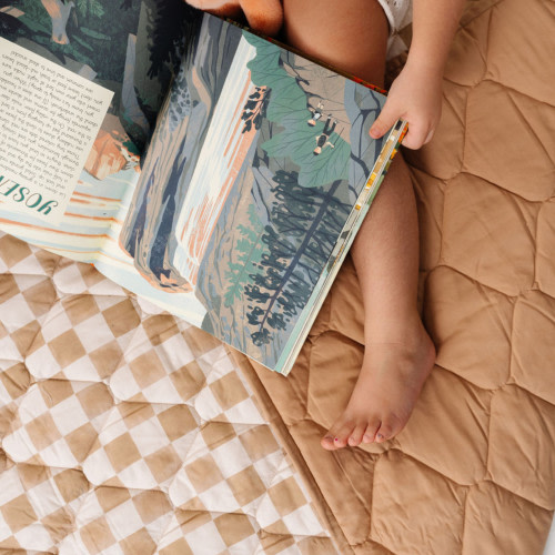 Toki Mats Picnic Blanket - Checker Toffee