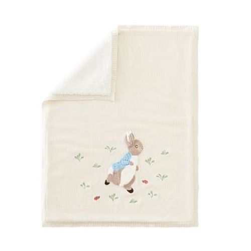 Peter Rabbit™ Heirloom Baby Blanket, Ivory