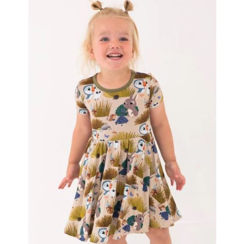 Puffin Rock Dress -Luxe Bamboo - Ploom Baby