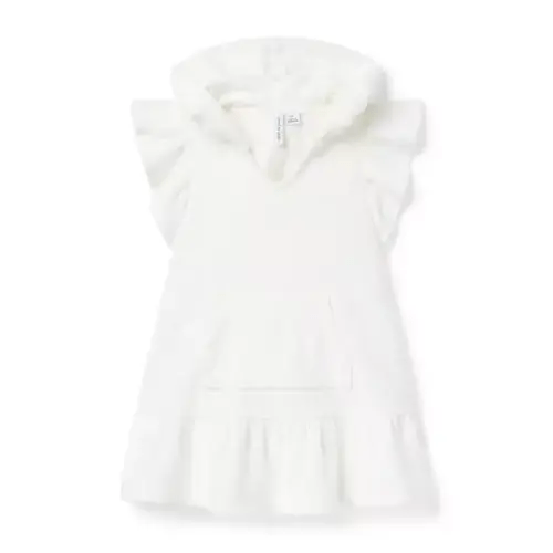 Girl Jet Ivory Hooded Terry Swim Cover-Up by Janie and Jack