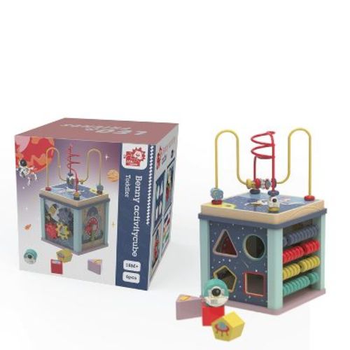 Leo & Friends Benny Toddler Wooden Activitycube
