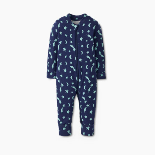 Hanna Andersson Baby 2-Way Zip Sleeper in HannaSoft™ - Mini Shooting Stars, 3-6 M