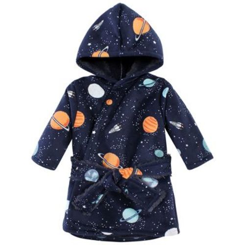 Hudson Baby Mink With Faux Fur Lining Pool And Beach Robe Cover-ups, Space, 0-6 Months