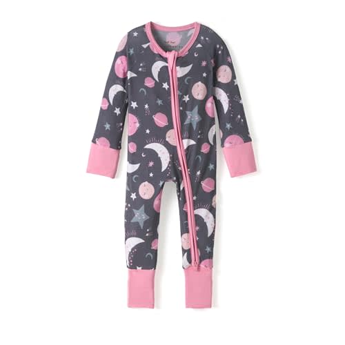 Little Sleepies Pajamas for Baby Boys & Girls, Viscose from Bamboo Baby Pajamas, Sleepers, 2-Way Zipper PJs