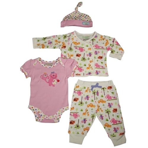 Happi by Dena - Baby Girls 4 Piece Pant Set