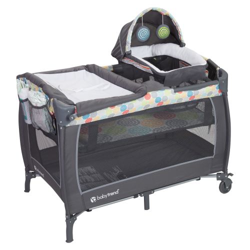 Baby Trend Lil Snooze Deluxe II Nursery Center Playard, Funfetti