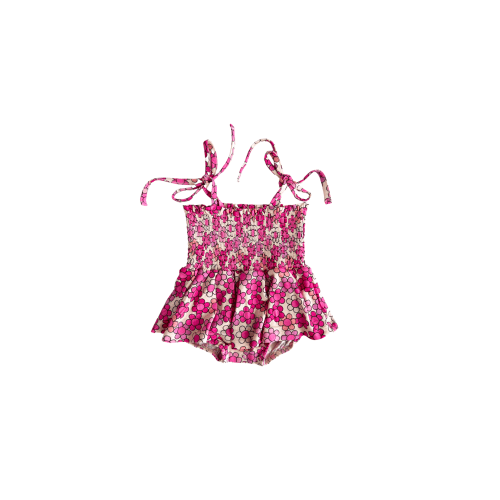 Ziggy Floral Smocked Bubble Romper