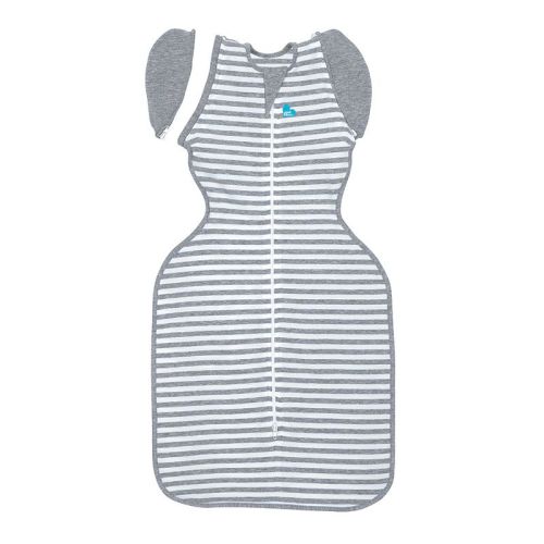 Love To Dream Swaddle Up Transition Bag Adaptive Original Swaddle Wrap - Gray Stripe - M