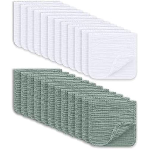 Bargain Hunters 10-Pack: Absorbent 100% Cotton Kitchen Dish Cloths 12x12  Face Wash Cloth