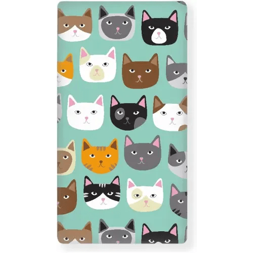 Cute Cat Fitted Crib Sheet Cat Face Baby Crib Sheet Fit Standard Crib and Toddler Mattress,Crib Mattress Sheets for Boys Girls 28"x52"