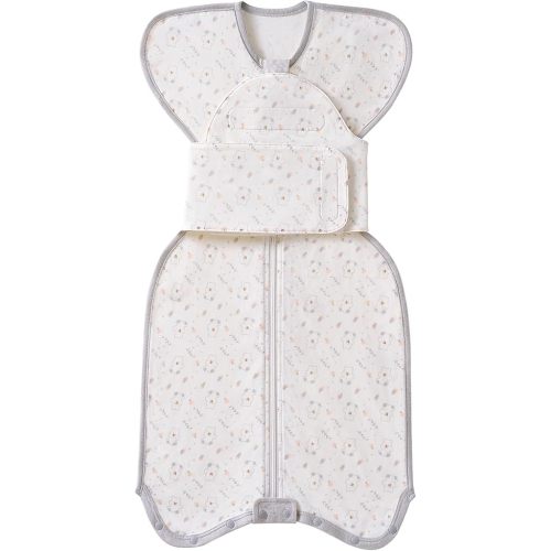Newborn Sleep Sack 0-3 Months, Preemie Transitional Swaddle Baby Infant Zipper Strap Velcro Sleep Sack