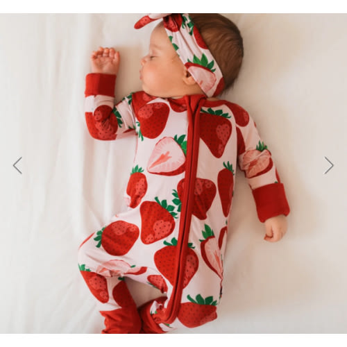 Berry Sweet (Strawberry) Romper – Jammie Session