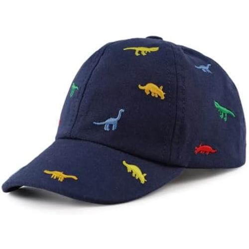 JANGANNSA Dinosaur Boys Girls Caps Embroidery Baby Baseball Caps Cotton Infant Toddler Kids Hat Spring Summer Autumn