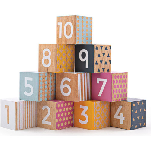 Wooden Number Blocks - Bigjigs Toys Kids | Maisonette