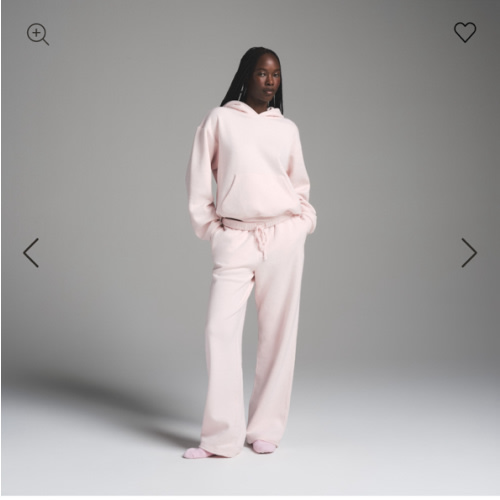 COTTON FLEECE CLASSIC HOODIE | BARELY PINK