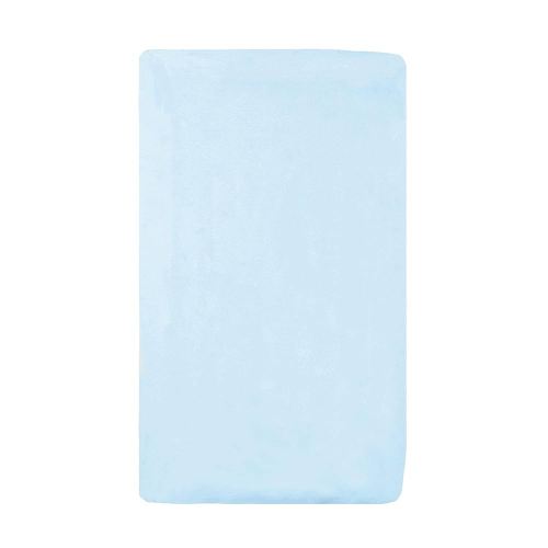 American Baby Company 100% Natural Cotton Fitted Cradle/Bassinet Sheet 36" x 18" - Soft, Breathable & Hypoallergenic Bed Sheet, Baby Blue, Neutral for Boys & Girls