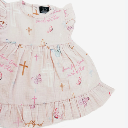 Esther Cross and Butterfly Dress