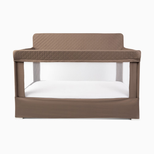 Baby Delight Lunaire Full-Size Mesh Crib & Playard - Organic Mocha