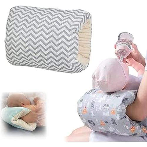 Cozy Cradle Pillow, Baby Pillows for Sleeping for Newborn,Cozy Cradle Arm Pillow for Baby, Baby Nursing Pillow Head Support Pillow for Breastfeeding Bottle Feeding (E)