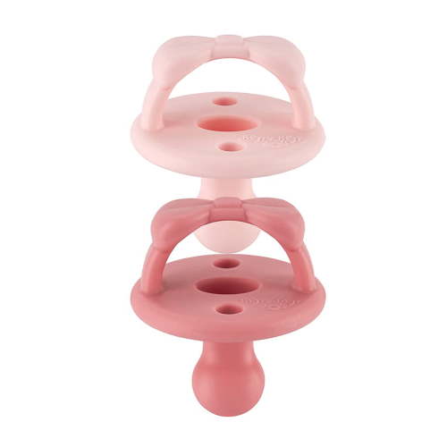 Itzy Ritzy Orthodontic Silicone Pacifier - 6-18m Ballet Slipper &Primrose