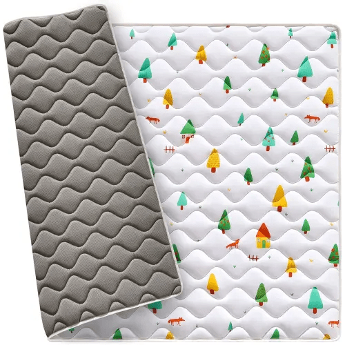 Premium Foam Baby Play Mat 50" X 50", Thick One-Piece Crawling, Odorless Floor Mat, Non-Slip Cushioned Baby Playmat for Infants,Babies,Toddlers. Machine Washable for Easy Care.