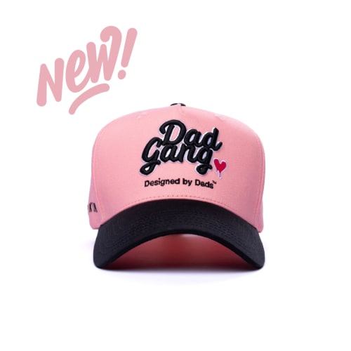 L&D and Baby Shower Hat - “Dad's Heart” (Pink)– dadgang.co