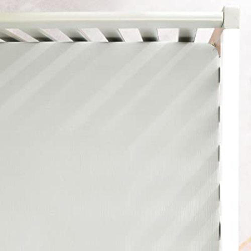 GRSSDER Soft Muslin Crib Sheet 1 Pack, 100% Cotton Crib Sheets with Deep Pocket for Boys and Girls, Fit Standard Crib Mattresses 52" x 28" Safe and Snug, Light Gray