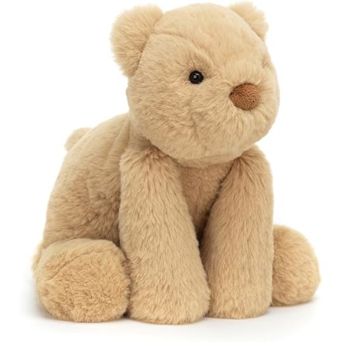 Jellycat Smudge Bear Stuffed Animal, Medium 9.5 inches - Teddy Bear Plush Toy - Classic Children's Gift