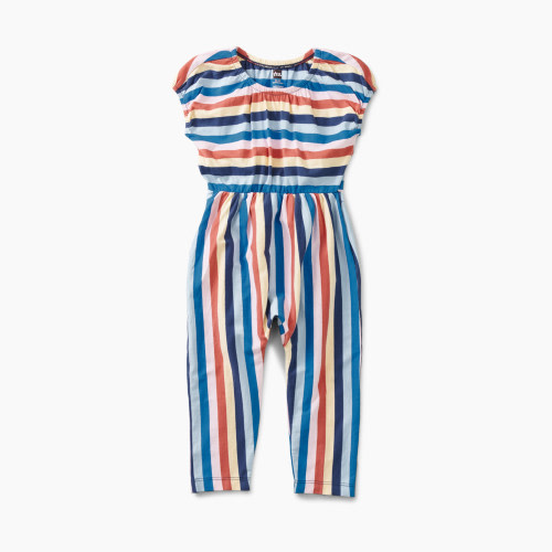 Tea Collection Envelope Back Baby Romper - Regatta Blue, 0-3 M
