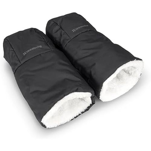 UPPAbaby CozyHandmuff/Easily Attaches to Stroller Handlebars/Ultra-Plush, Weather-Proof Hand Protection/Jake (Charcoal)