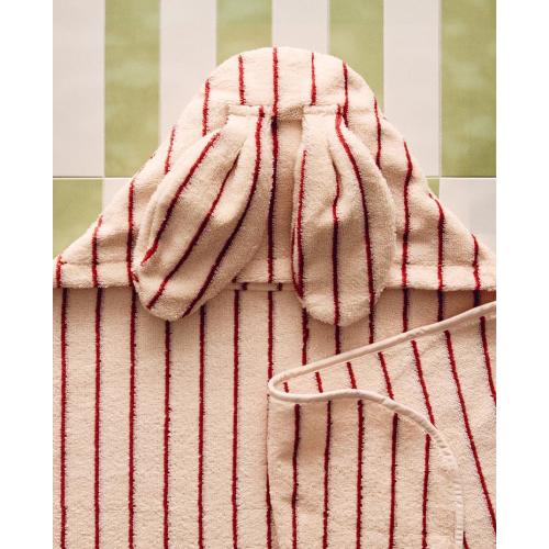 HOODED VELOUR STRIPED BATH TOWEL | Zara Home United States of America