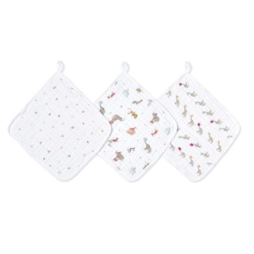 Aden and Anais Cotton muslin washcloths 3 pack