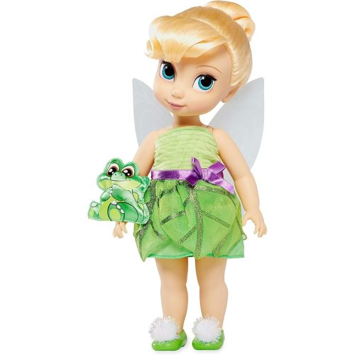 Disney Animators' Collection Tinker Bell Doll - Peter Pan - 16 Inch, Molded Details, Fully Posable Toy in Satin Dress - Suitable for Ages 3+ Toy Figure