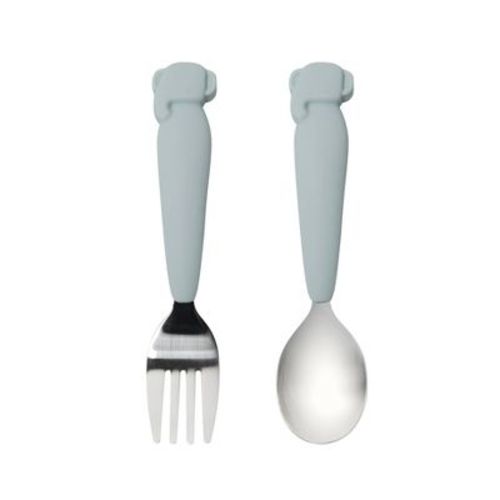 Loulou Lollipop 2pk Kids' Spoon/Fork Set - Elephant
