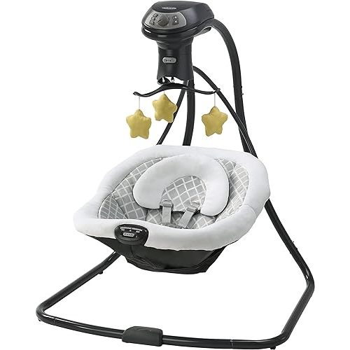 Graco Simple Sway LX Baby Swing with Multi-Direction Lounger, Allister