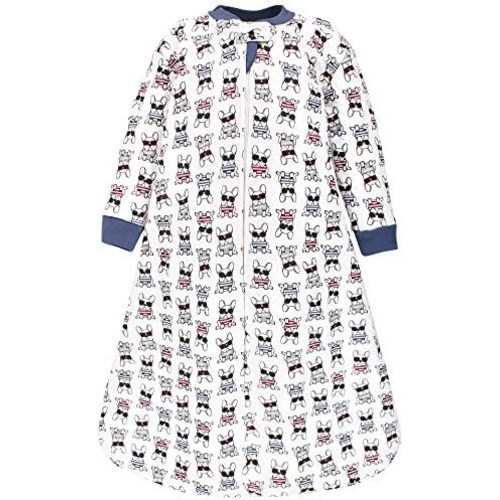 Hudson Baby Unisex Baby Premium Quilted Long Sleeve Sleeping Bag and Wearable Blanket
