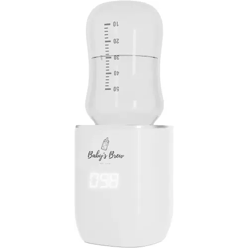 Baby's Brew Portable Bottle Warmer Pro - Milk Warmers for Breastmilk or Formula, Leak-Proof Design, Travel-Friendly, Cordless, Battery-Powered, 8-12 Hour Battery Life, Warmer Only
