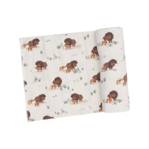 Angel Dear BISON FAMILIES Swaddle Blanket