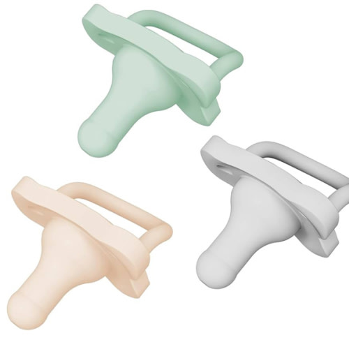 Dr. Brown’s HappyPaci 100% Silicone Pacifier 0-6m, BPA Free, White, Pink, Light Pink 3-Pack